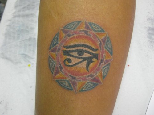 Egyptian Horus Eye Tattoo On Arm